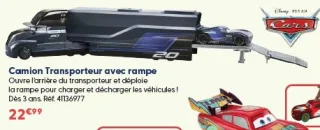 Camion Transporteur avec rampe Disney Pixar Cars