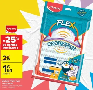 Ardoise "Flex" avec accessoires Maped