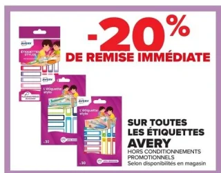 Toutes les étiquettes Avery