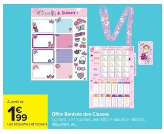 Offre Rentrée des Classes Étiquettes & Stickers