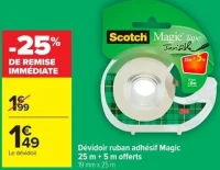 Dévidoir ruban adhésif Magic Scotch