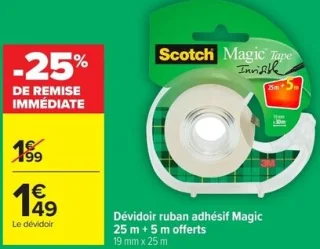 Dévidoir ruban adhésif Magic Scotch
