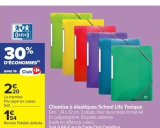 Chemise à élastiques School Life Tonique Oxford