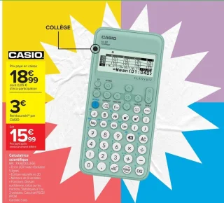 Calculatrice scientifique CASIO FX-92COLLEGE