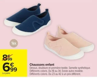 Chaussons enfant Tex