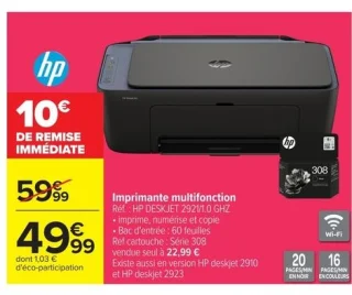 Imprimante multifonction HP Deskjet 2921