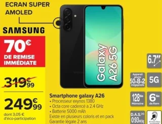 Smartphone galaxy A26