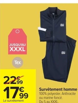 Survêtement homme Tex