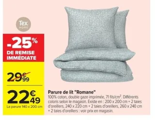 Parure de lit "Romane" Tex Home