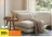 Promo Chauffeuse beige Carrefour Home