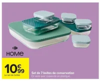 HOME Set de 7 boites de conservation