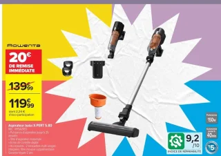 Aspirateur balai Rowenta X-PERT 5.80
