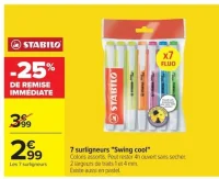Stabilo 7 surligneurs "Swing cool"