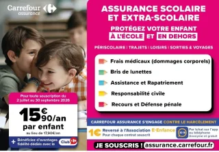 Assurance Scolaire et Extra-Scolaire Carrefour Assurance