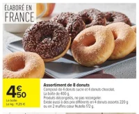 Assortiment de 8 donuts