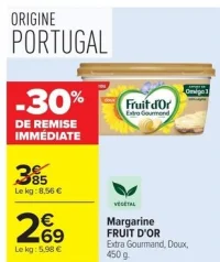 Margarine FRUIT D'OR Extra Gourmand, Doux