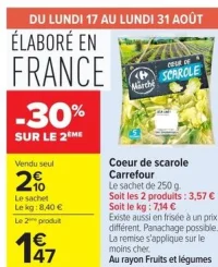 Coeur de scarole Carrefour