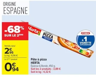 Pâte à pizza HERTA