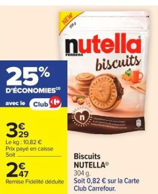 Biscuits NUTELLA