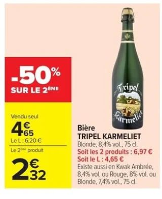 Bière TRIPEL KARMELIET Blonde, Kwak Ambrée, ou Rouge