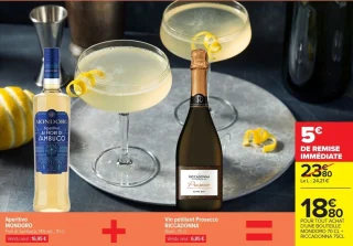 Aperitivo MONDORO Fiori di Sambuco & Vin pétillant Prosecco RICCADONNA Blanc