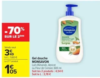 Gel douche MONSAVON