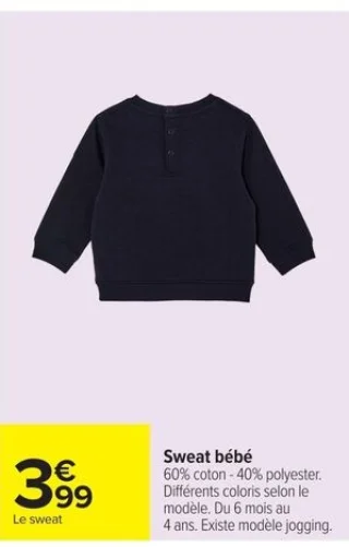 Sweat bébé