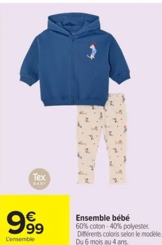 Ensemble bébé Tex Baby