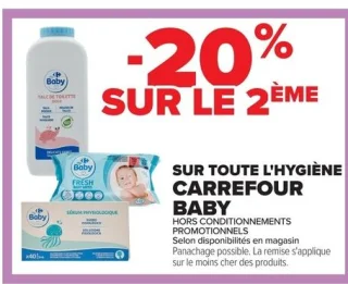 Produits d'hygiène CARREFOUR BABY