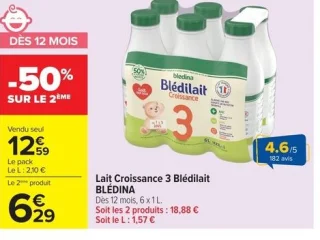 Lait Croissance 3 Blédilait BLÉDINA