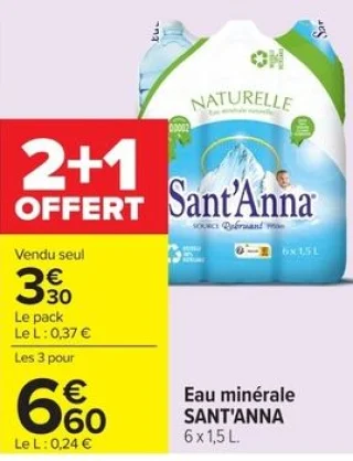 Eau minérale SANT'ANNA