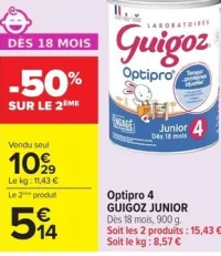 Optipro 4 Guigoz Junior