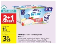 P'tit Brassé sans sucres ajoutés Nestlé