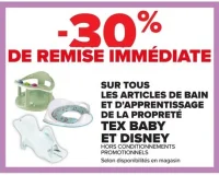 Tous les articles de bain et d'apprentissage de la propreté Tex Baby et Disney