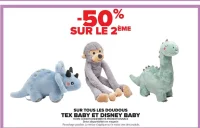 Doudous Tex Baby et Disney Baby