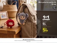 Mini-peluche porte-clé 12 cm Smart & Fun