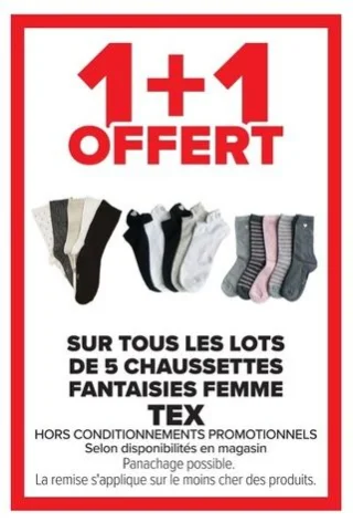 Chaussettes fantaisies femme Tex