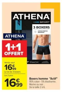 Boxers homme "Actif" Athena