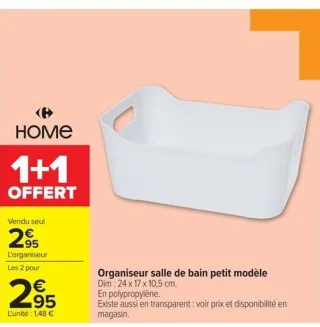 Organiseur salle de bain petit modèle
