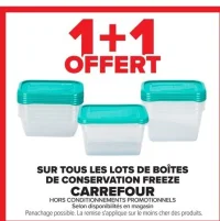 Boîtes de conservation Freeze Carrefour