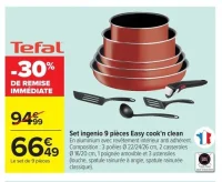 Tefal Set ingenio 9 pièces Easy cook'n clean