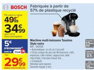 Machine multi-boissons Tassimo Style noire BOSCH