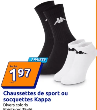 Chaussettes de sport ou socquettes Kappa
