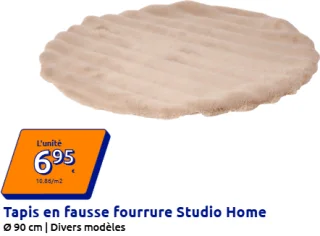 Tapis en fausse fourrure Studio Home