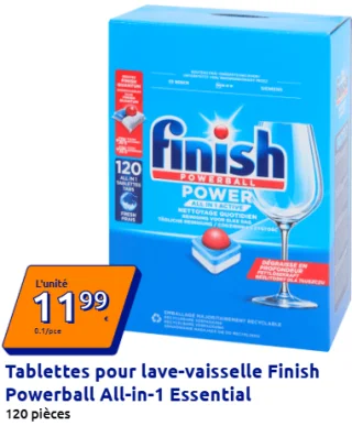 Tablettes pour lave-vaisselle Finish Powerball All-in-1 Essential