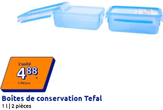 Boîtes de conservation Tefal