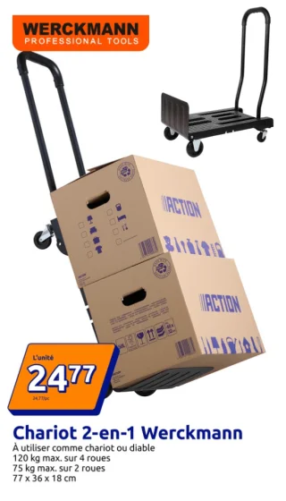 Chariot 2-en-1 Werckmann