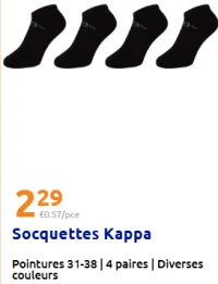 Socquettes Kappa