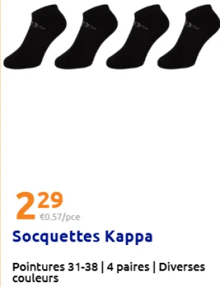 Socquettes Kappa