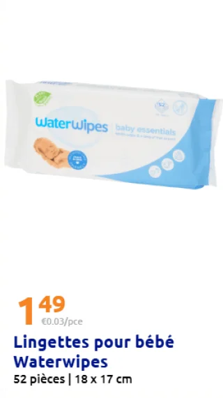 Lingettes pour bébé Waterwipes